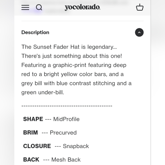 NWT YoColorado "Sunset Fader" Trucker Hat - Picture 11 of 12